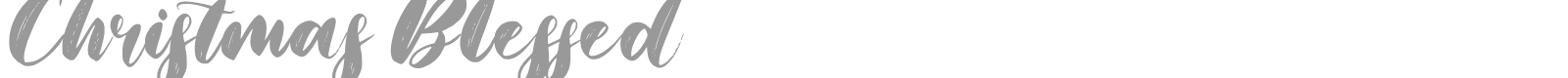 Christmas Blessed font preview